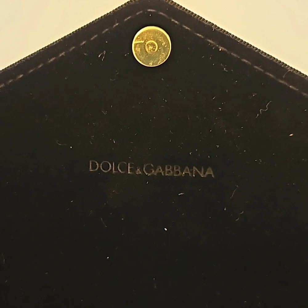 Dolce & Gabbana Black and Gold Sunglasses with Box, Case, Pouch,Care Booklet - Picture 12 of 13